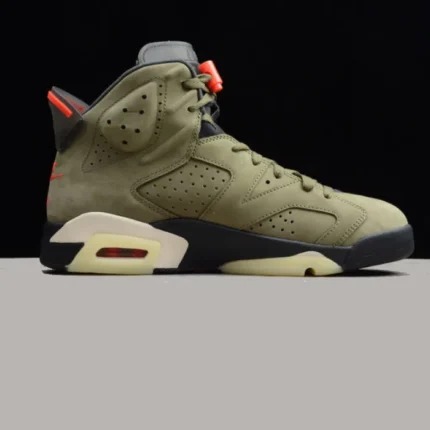 Travis Scott Air Jordan 6 Medium Olive Cactus Jack CN1084 200 (3)